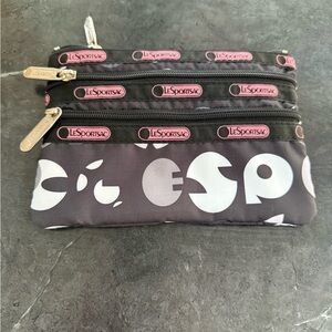 LeSportsac Black and White Graphic Pouch